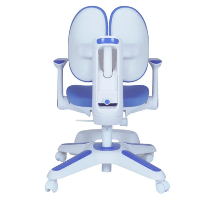 Ergonomic Children Kids Study Chair Set of 2 Height Adjustable - Blue - Mekamart Australia