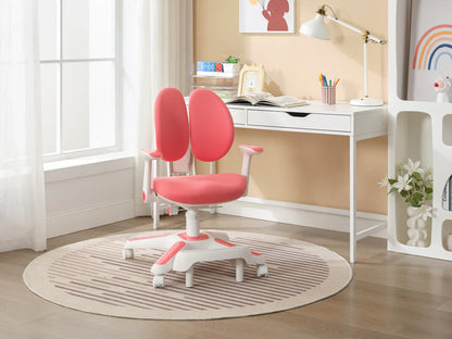 Ergonomic Children Kids Study Chair Set Height Adjustable - Pink - Mekamart Australia