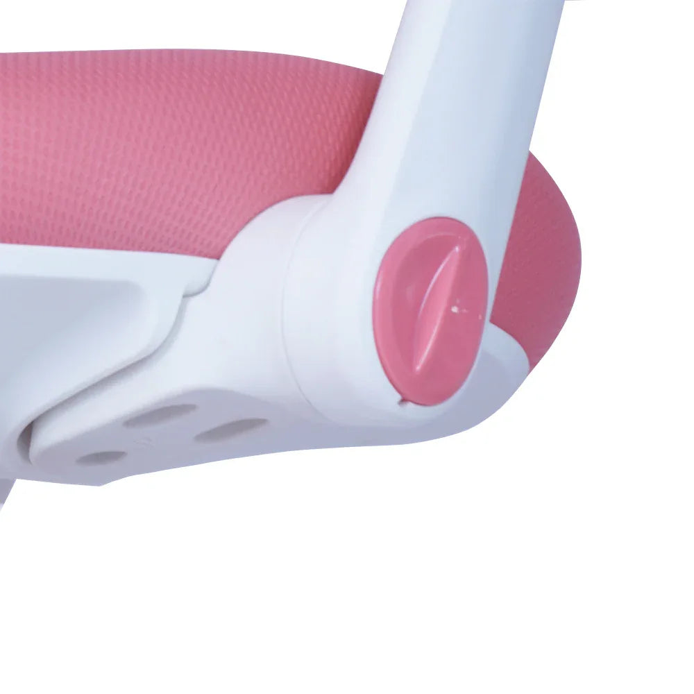 2x Ergonomic Children Kids Study Chairs Height Adjustable - Pink - Mekamart Australia