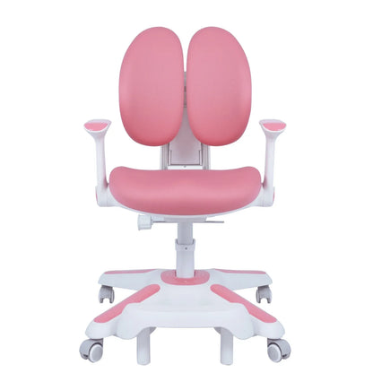 6x Ergonomic Children Kids Study Chairs Height Adjustable - Pink - Mekamart Australia