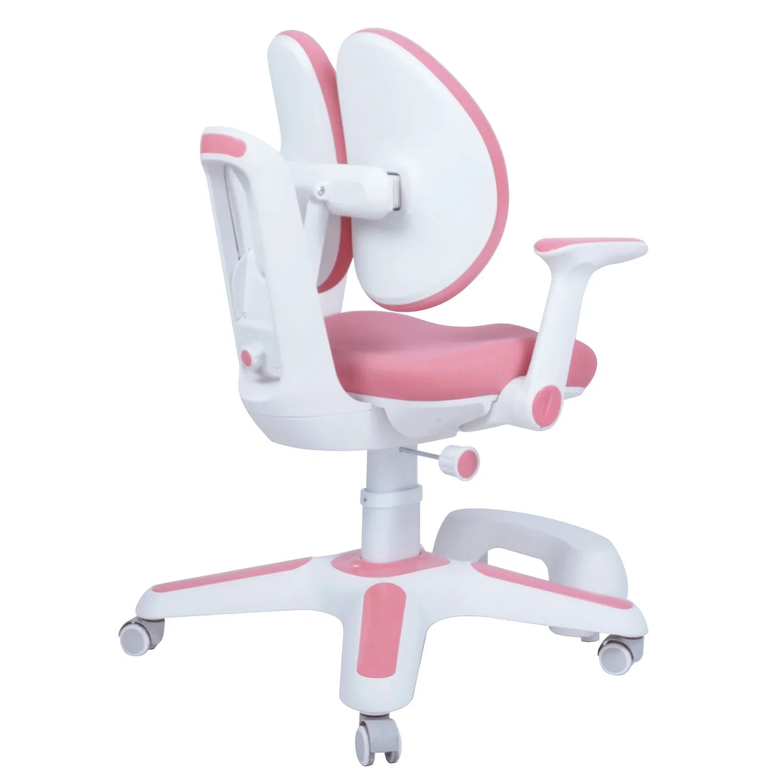 6x Ergonomic Children Kids Study Chairs Height Adjustable - Pink - Mekamart Australia