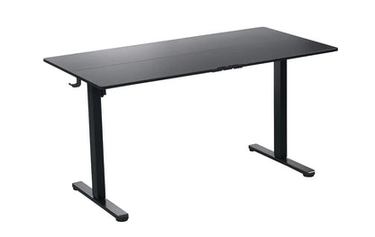 Ergonomic Kids Study Chair & Adjustable Electric Standing Desk Set – Blue Chair & Black Desk - Mekamart Australia