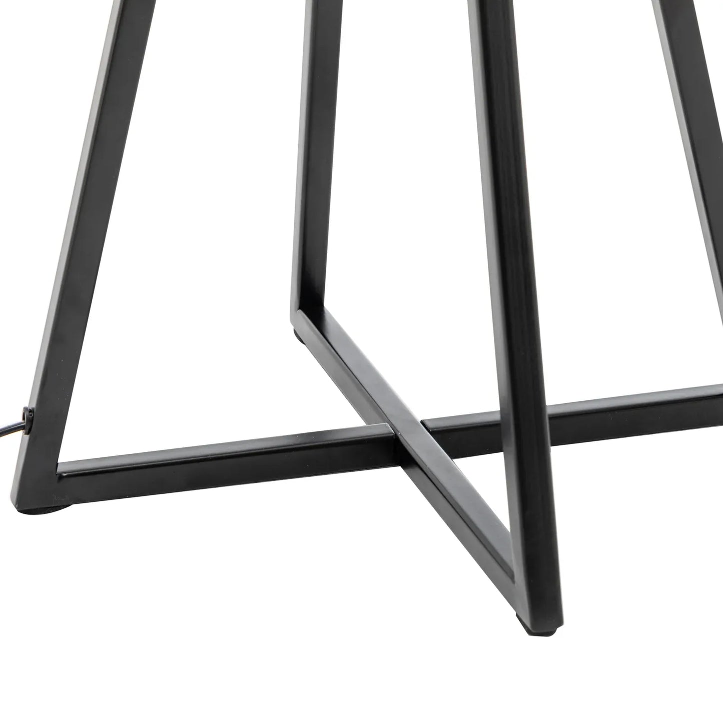 Modern Scandi Metal Dimmable Table Desk Lamp Light w/ Linen Shade - Matte Black - Mekamart Australia