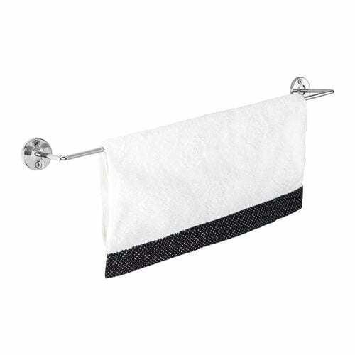3x 460mm Chrome Tea Towel Rail Stainless Steel Holder Rack - Mekamart Australia