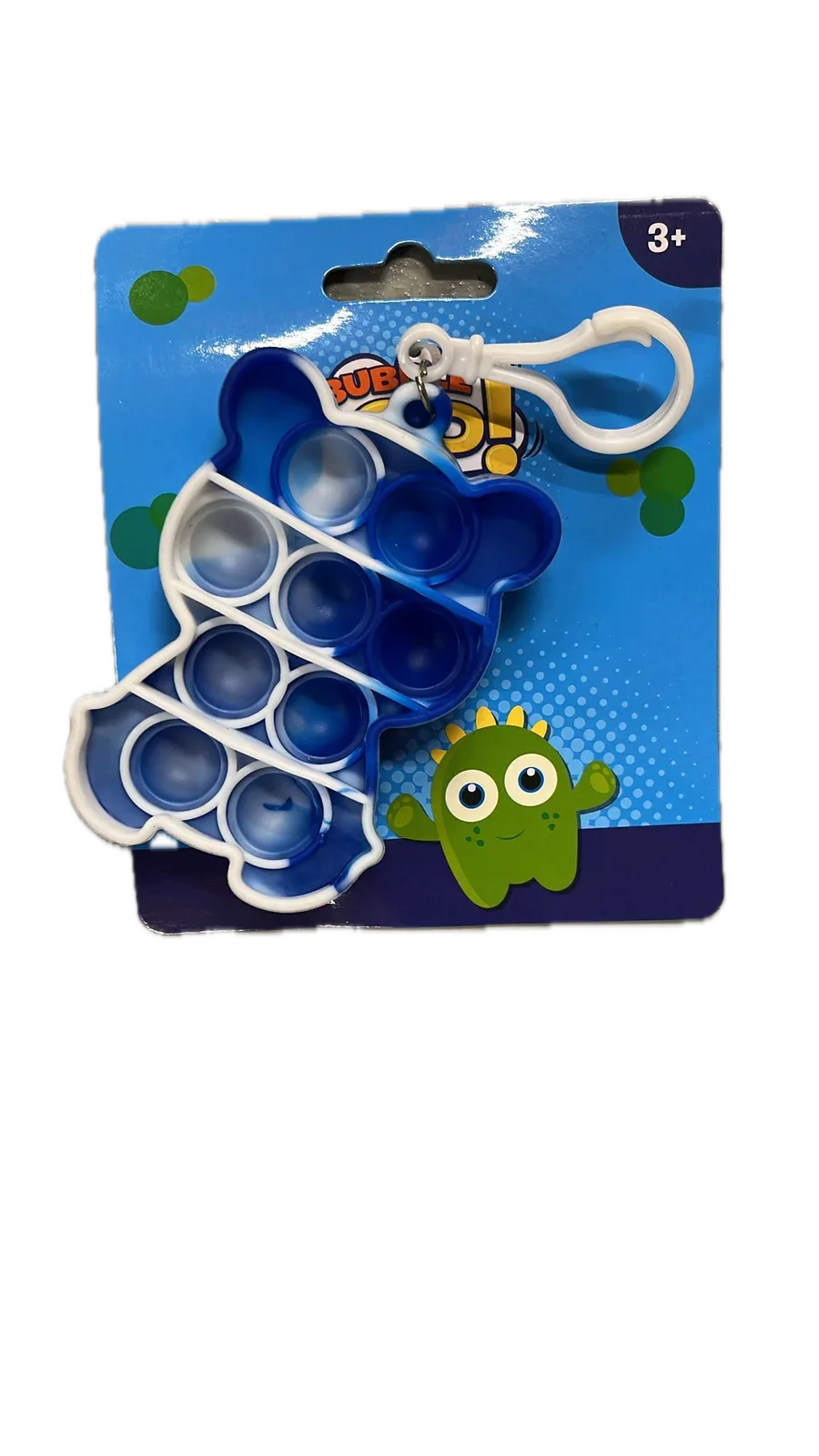 Push Bubble Pop It Fidget Keyring Squeeze Toy Sensory Silicone Stress Reliever - Mekamart Australia