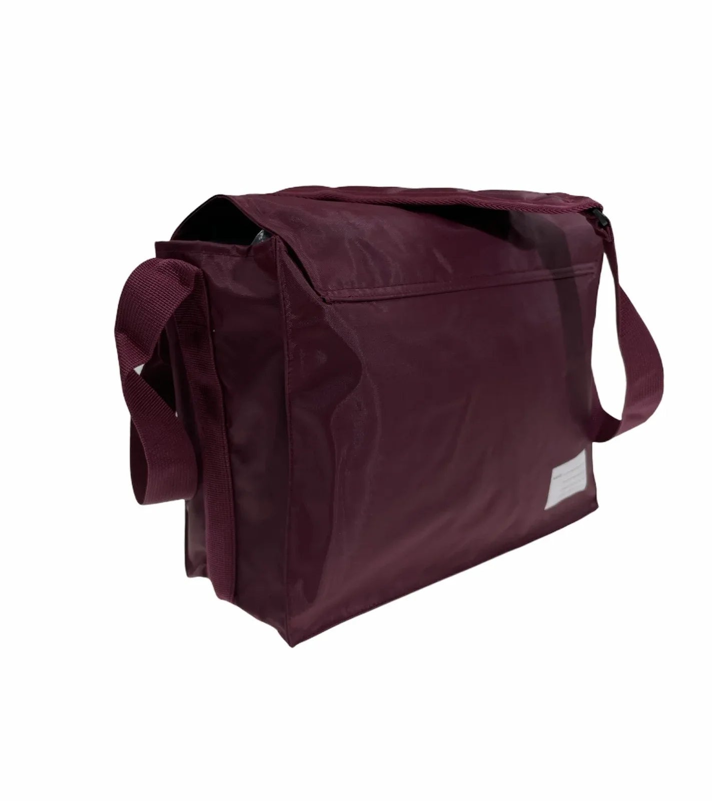 Leuts Tote Library Shoulder Bag School Book Books Carry Storage Messenger - Maroon - Mekamart Australia