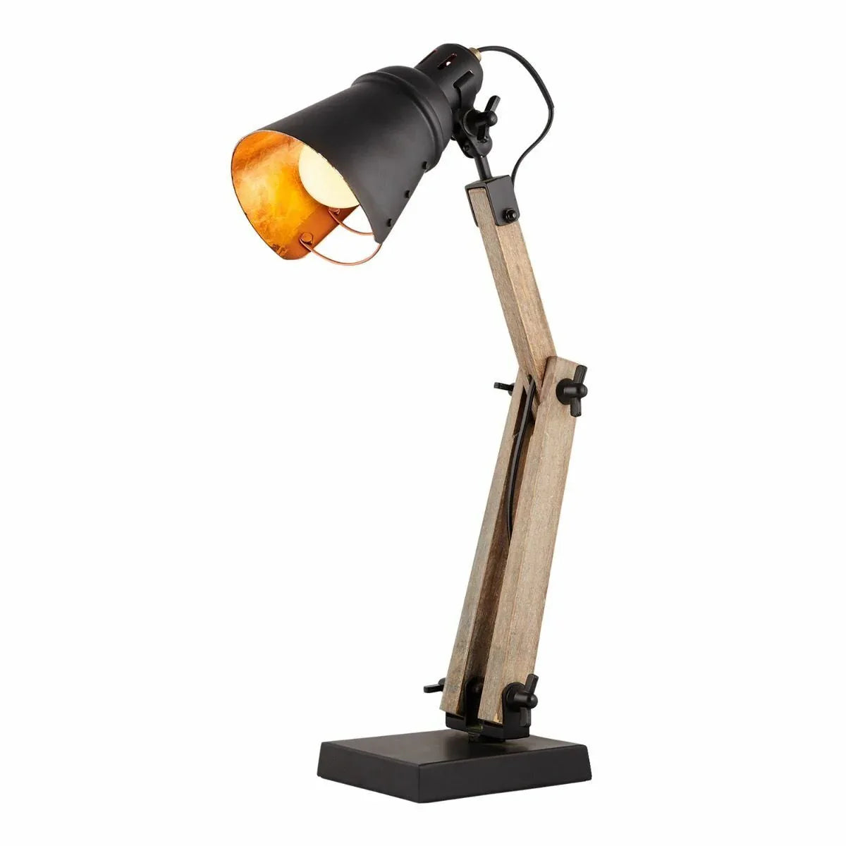 Scandi Modern Natural Wooden Table Lamp Rustic Retro Designer Vintage Light - Mekamart Australia