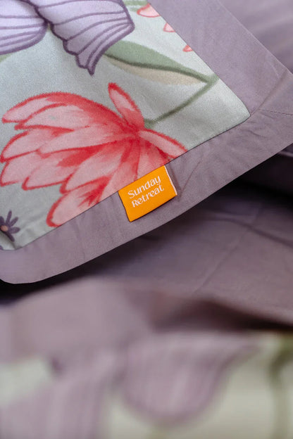 100% Cloud Cotton Duvet Quilt Cover Set w/ 2 Pillow Cases in Serena - Double - Mekamart Australia