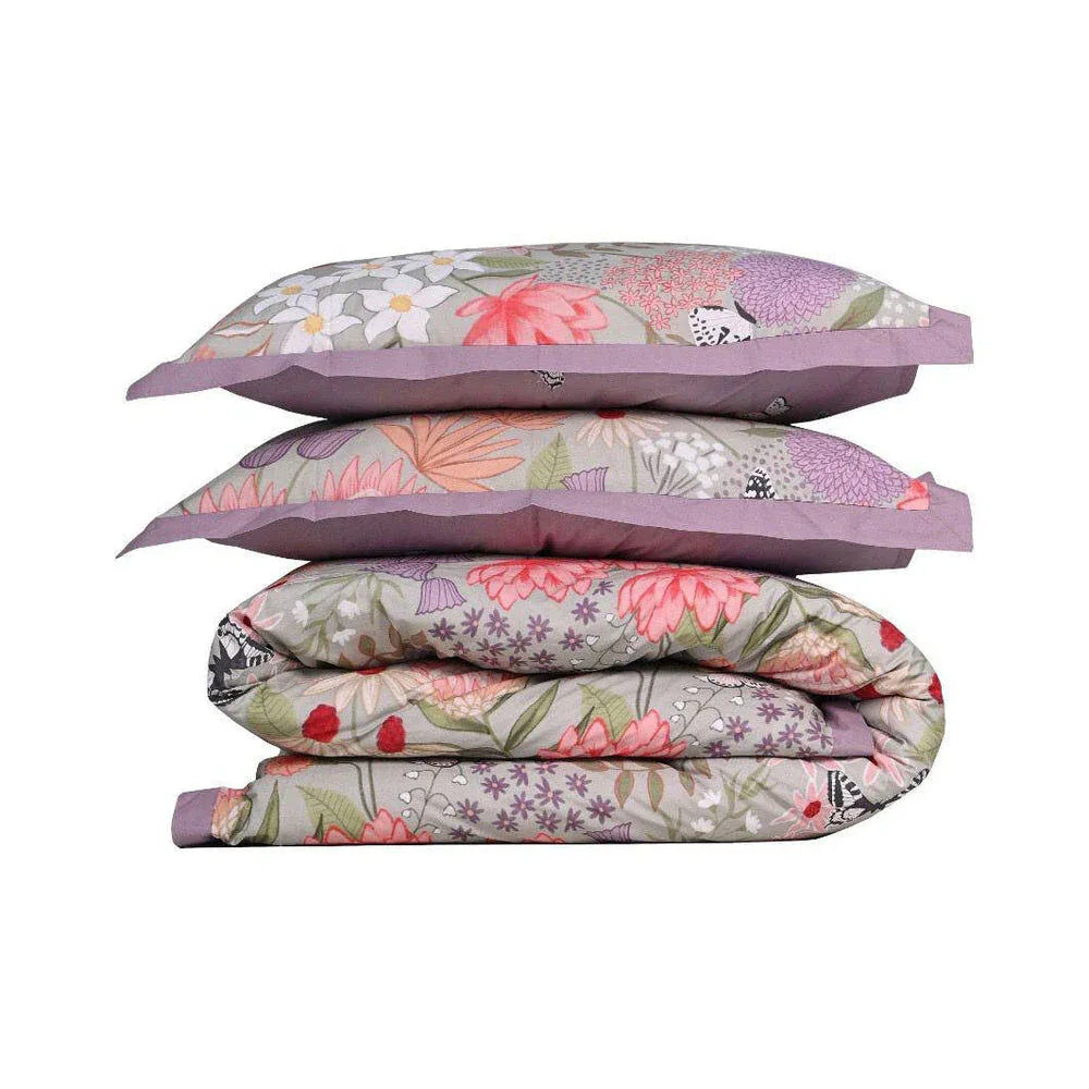 100% Cloud Cotton Duvet Quilt Cover Set w/ 1 Pillow Case in Serena - Single - Mekamart Australia