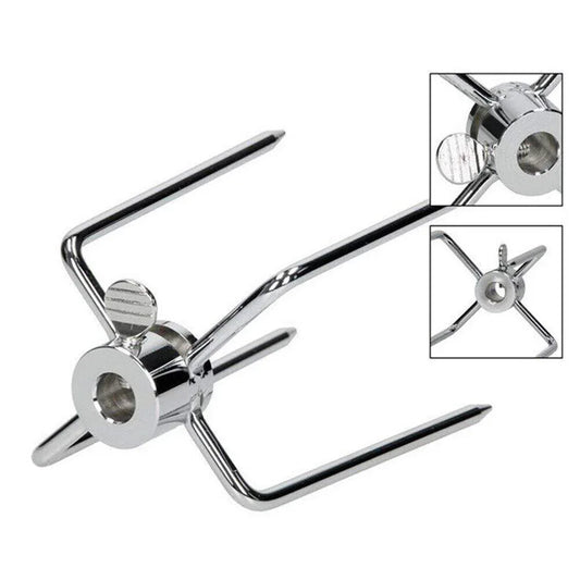 2pcs Rotisserie Spit Forks Roast Chicken Fork Kabob Skewer BBQ Spit Forks Gyro - Mekamart Australia