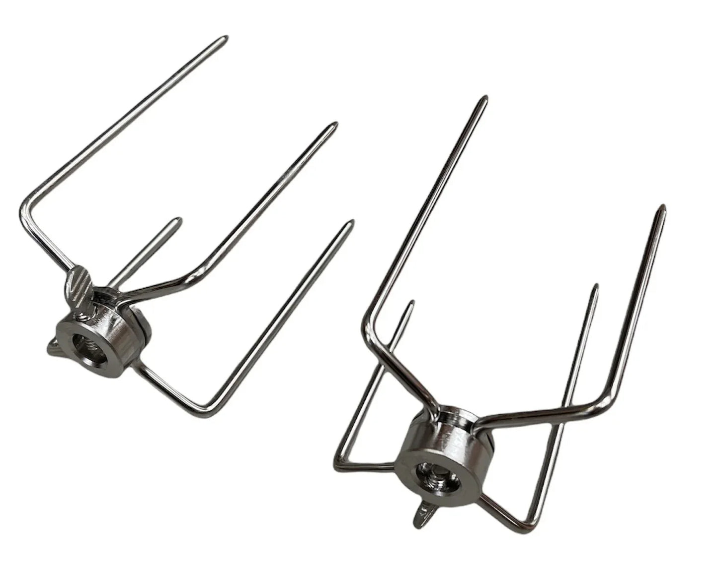 2pcs Rotisserie Spit Forks Roast Chicken Fork Kabob Skewer BBQ Spit Forks Gyro - Mekamart Australia