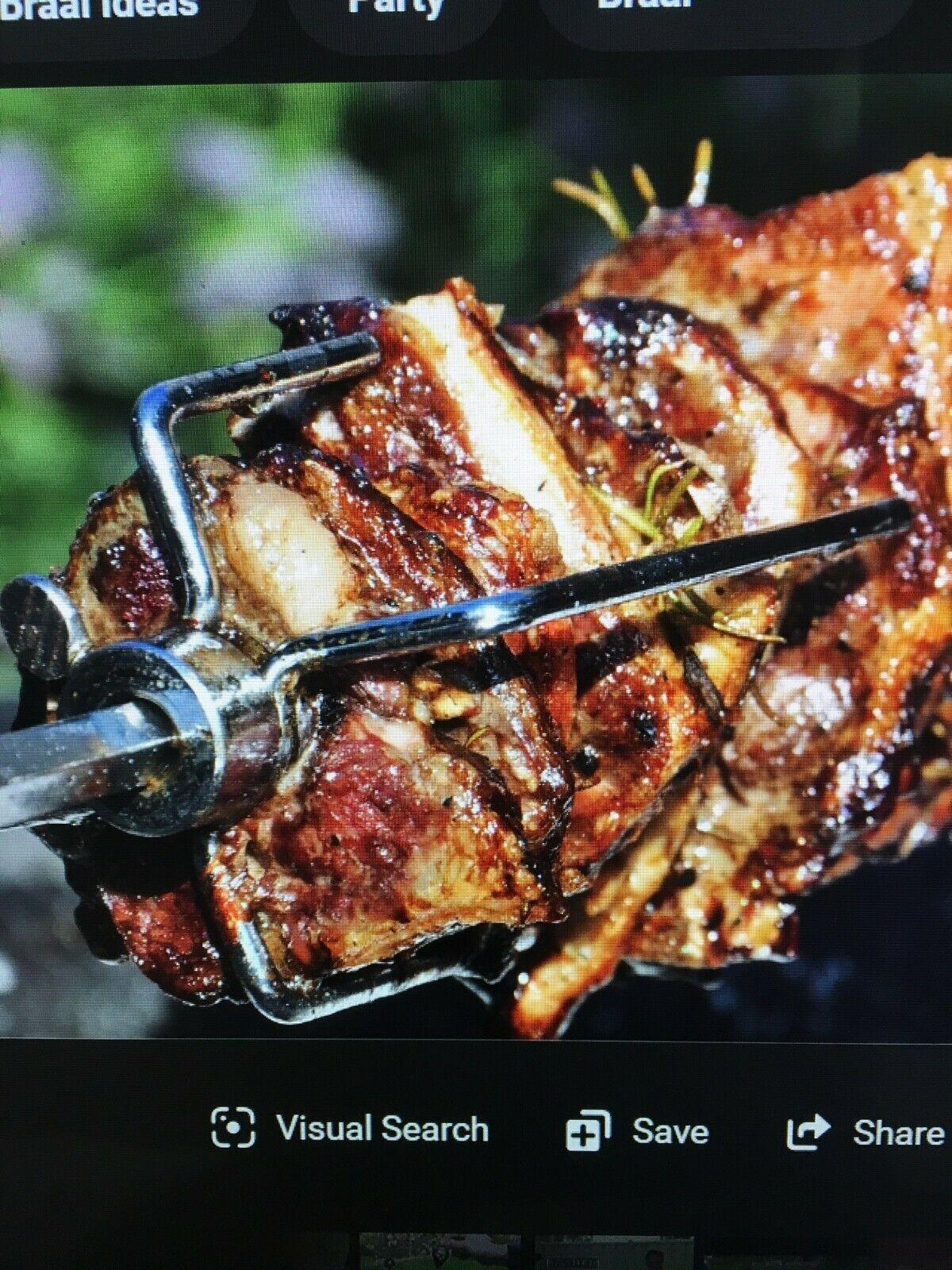 2pcs Rotisserie Spit Forks Roast Chicken Fork Kabob Skewer BBQ Spit Forks Gyro - Mekamart Australia