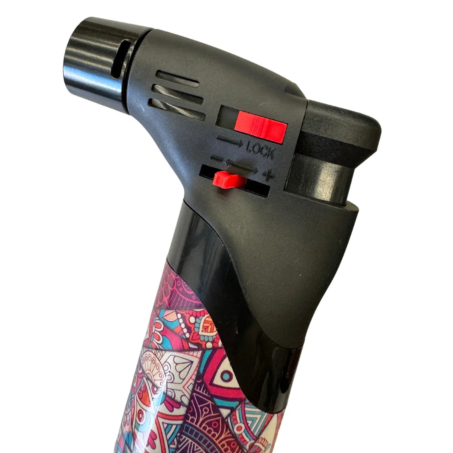1x Jet Gas Lighter Torch Gun Gas w/ Refillable Butane & Safety Lock - Assorted Colours - Mekamart Australia