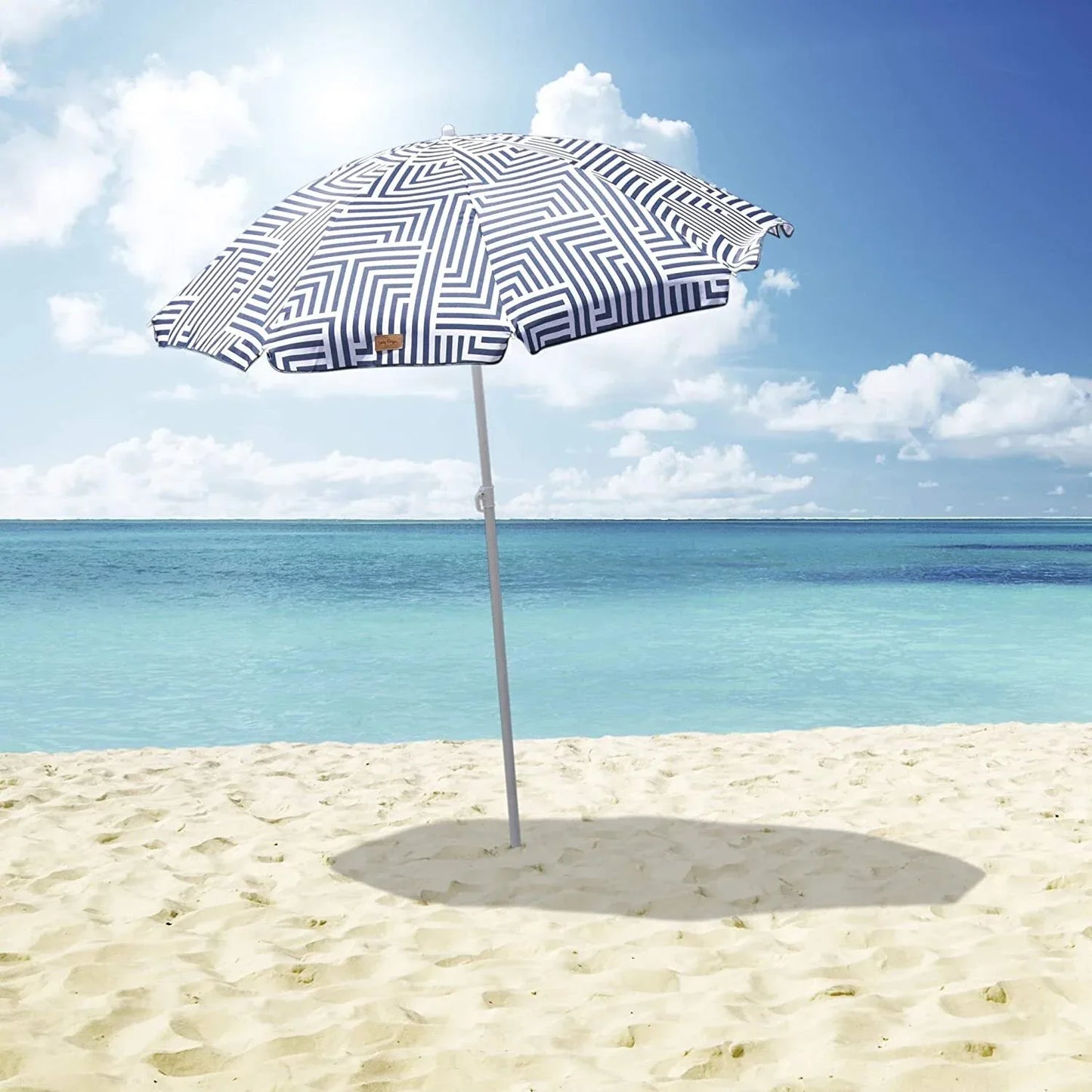 Outdoor Garden Beach Umbrella 1.8m Sun Shade w/Carry Bag Tilt Pool Sun Protection AU - Mekamart Australia