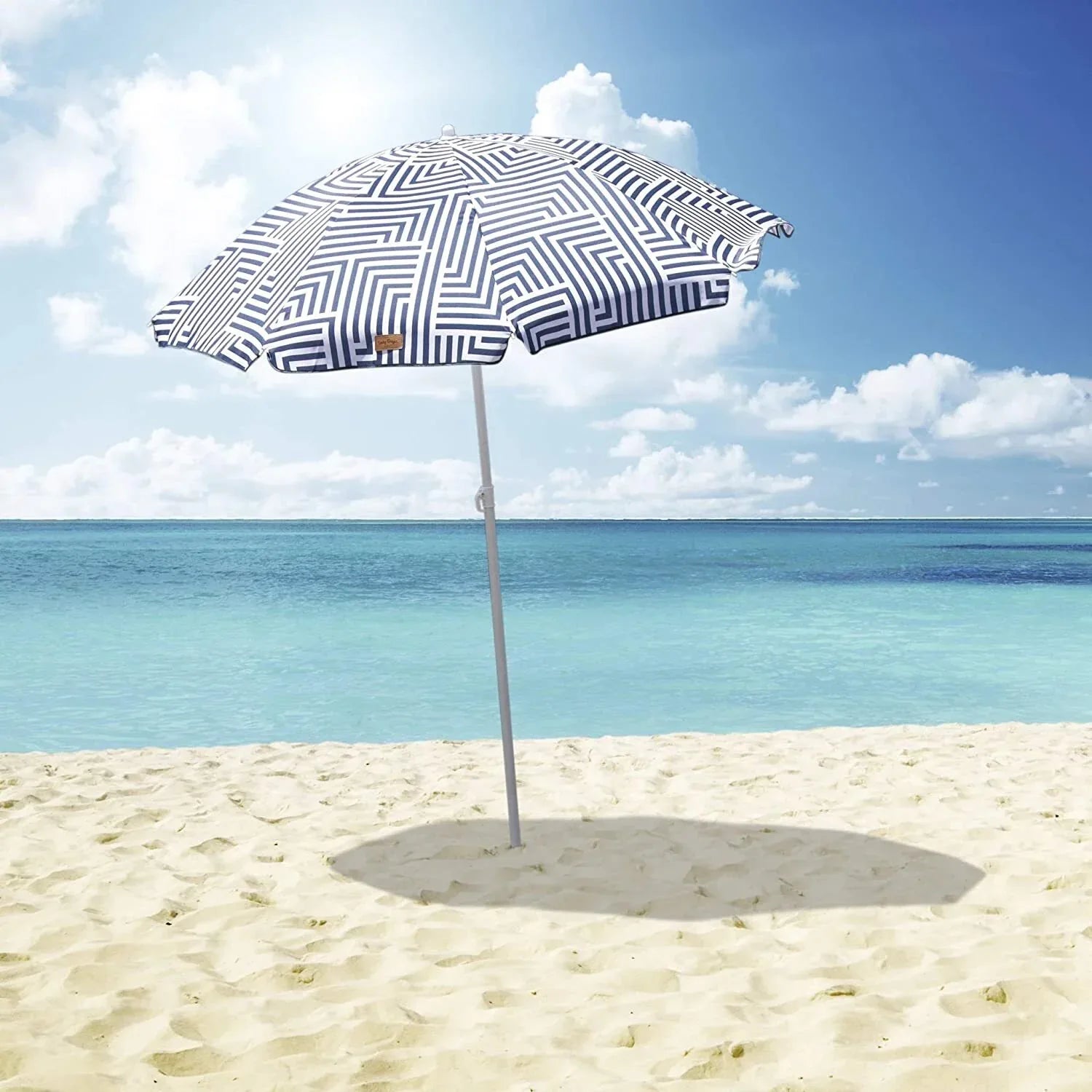 Outdoor Garden Beach Umbrella 1.8m Sun Shade w/Carry Bag Tilt Pool Sun Protection AU - Mekamart Australia