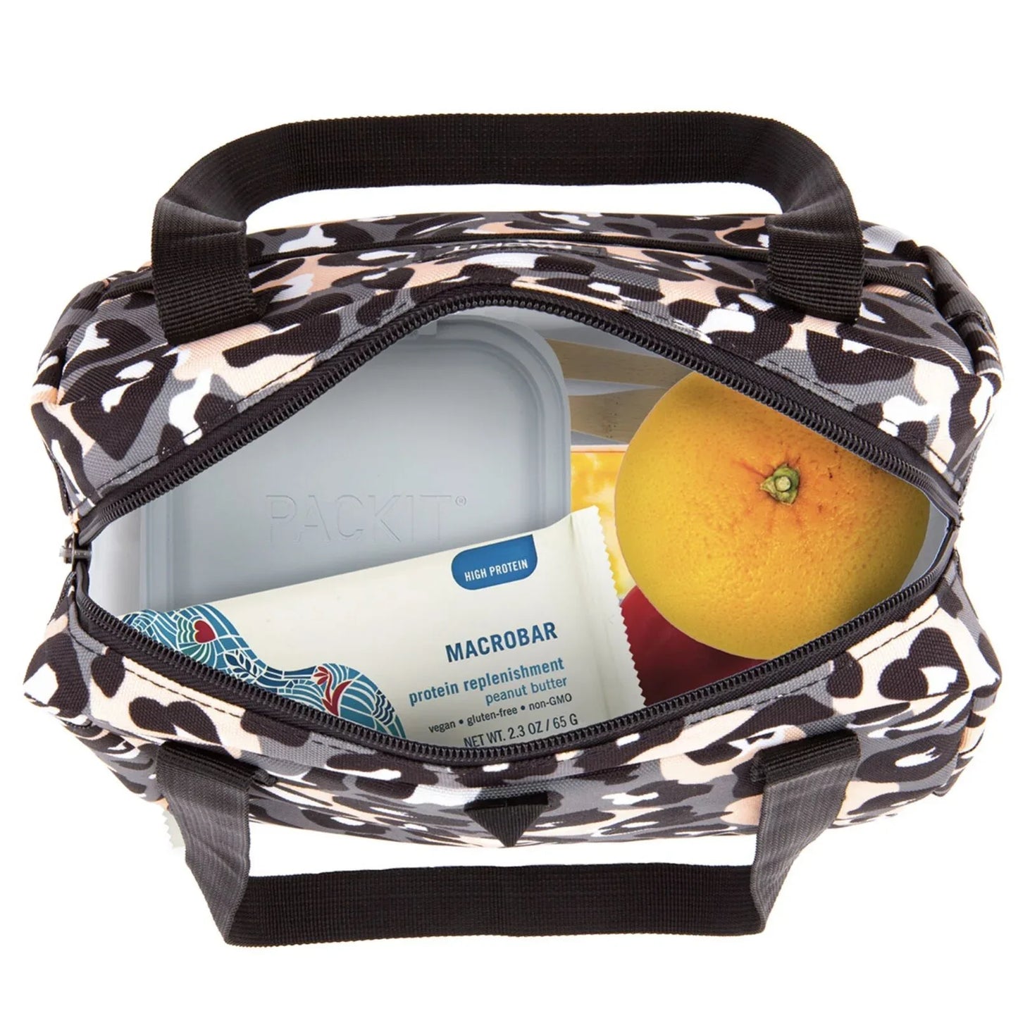 PACKIT Freezable Ice Lunch Bag Tote Food Storage Camping Travel Tiger - Wild Leopard - Mekamart Australia