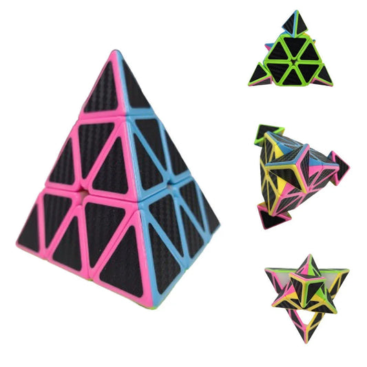 Educational Toy Triangle Speed Cube Pyramid Brain Teaser Puzzle Magic - Mekamart Australia