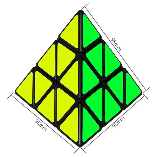 Educational Toy Triangle Speed Cube Pyramid Brain Teaser Puzzle Magic - Mekamart Australia