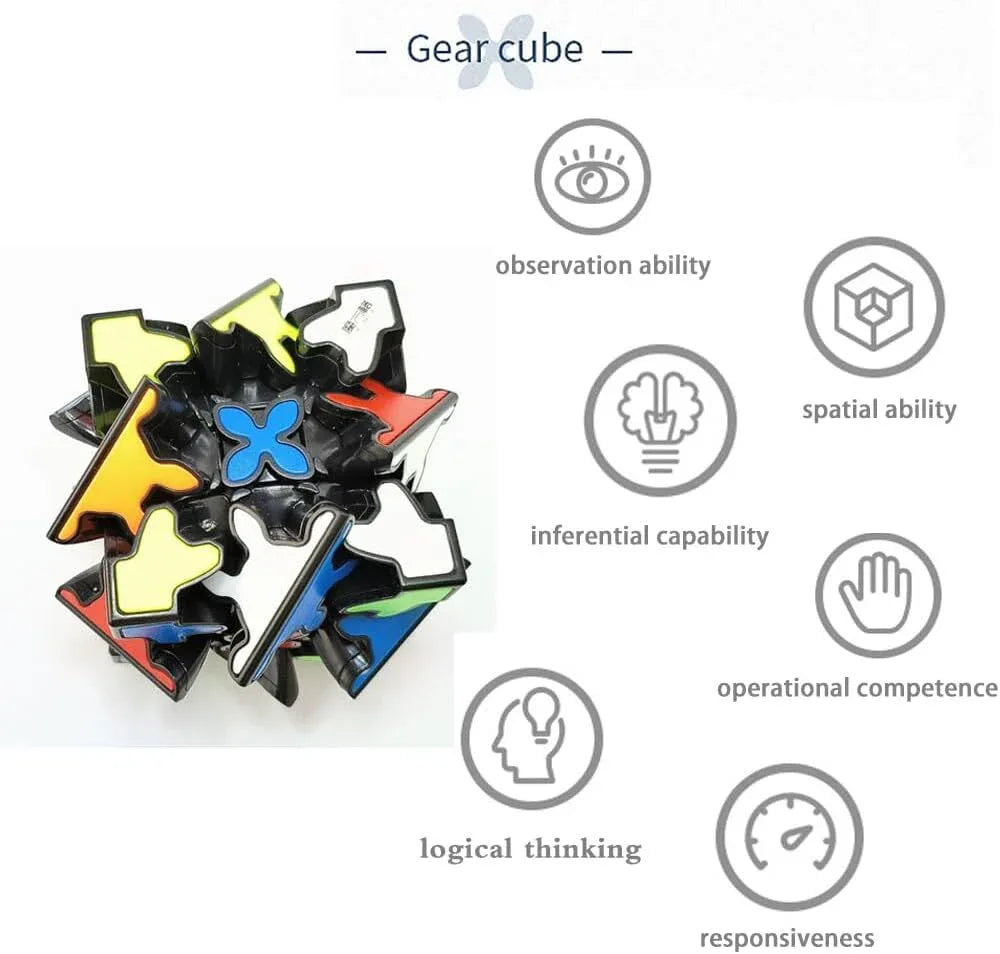 3x3 Square Speed Cube Pyramid Brain Teaser Puzzle Magic Educational Toy - Mekamart Australia