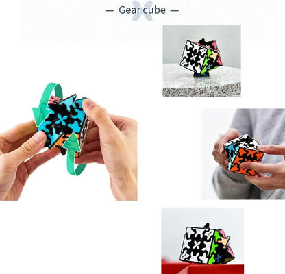 3x3 Square Speed Cube Pyramid Brain Teaser Puzzle Magic Educational Toy - Mekamart Australia