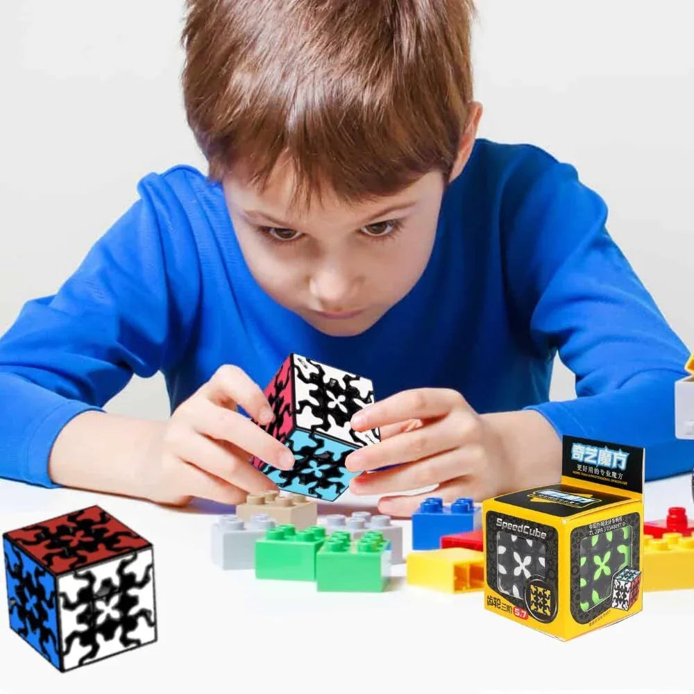 3x3 Square Speed Cube Pyramid Brain Teaser Puzzle Magic Educational Toy - Mekamart Australia