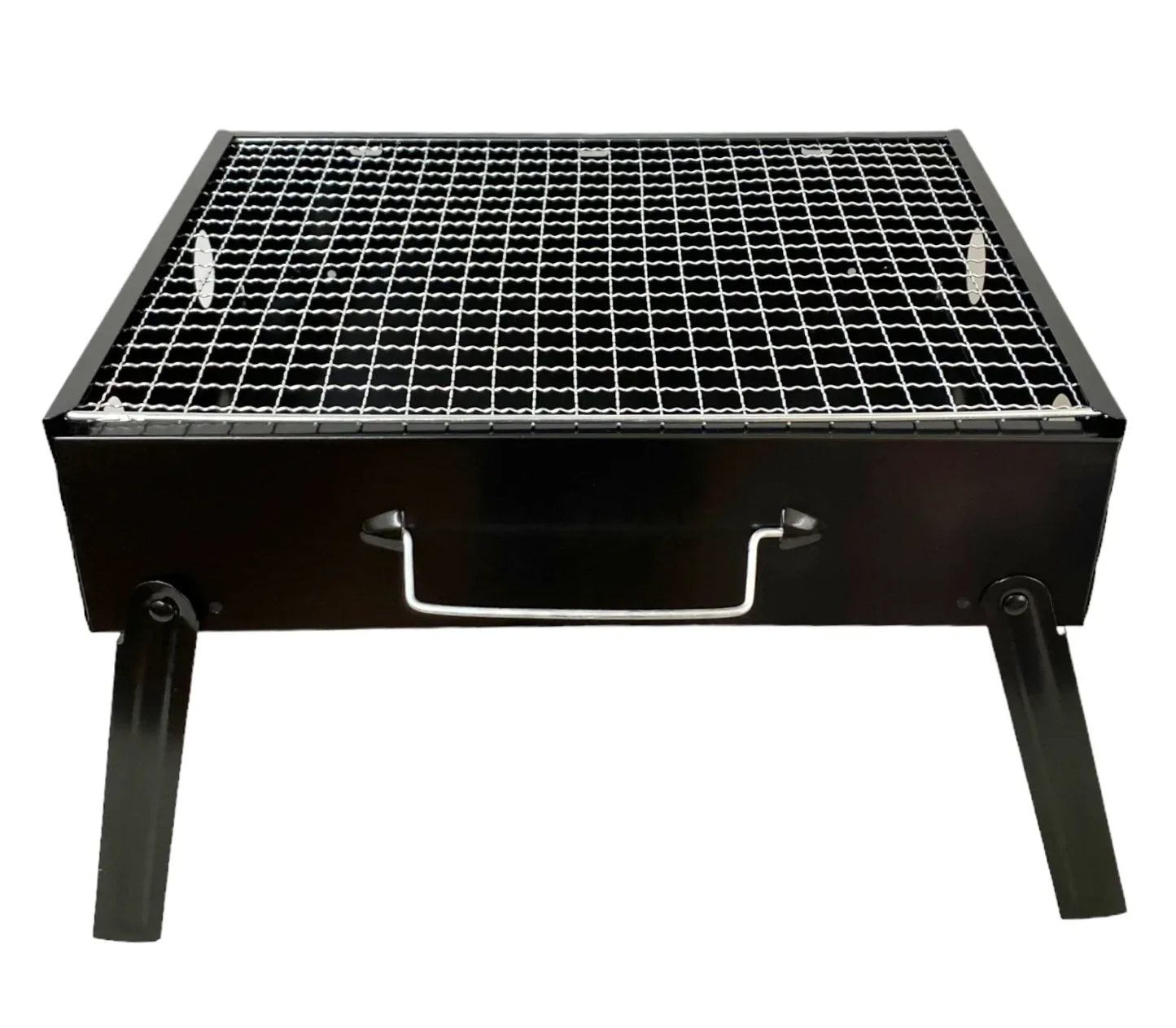 Mini Portable Foldable Charcoal Grill BBQ Grill Outdoor - Matte Black - Mekamart Australia