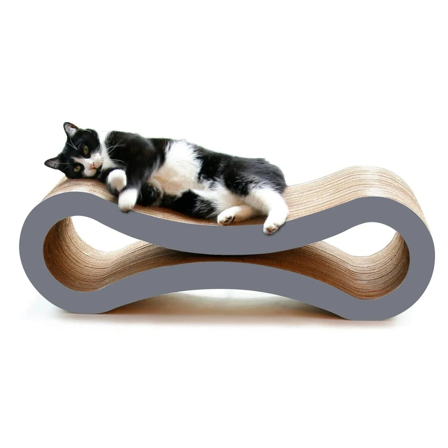 Cat Scratcher Infinity Lounge, Storm Grey - Mekamart Australia