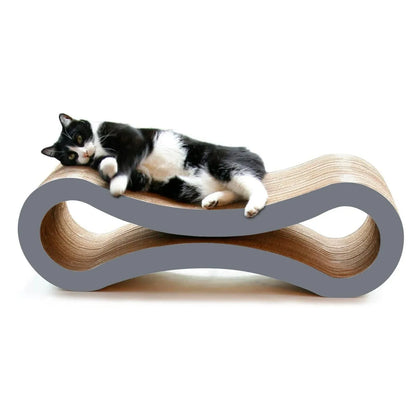 Cat Scratcher Infinity Lounge, Storm Grey - Mekamart Australia