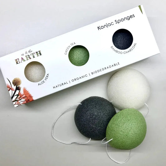 Konjac Sponge Trio - Mekamart Australia