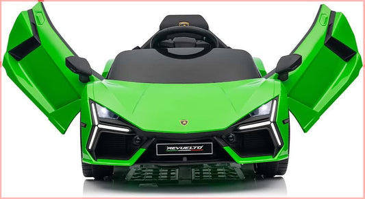Lamborghini Revuelto Licensed Ride on 12V Remote Control Power Battery Car With Scissor door – Green - Mekamart Australia