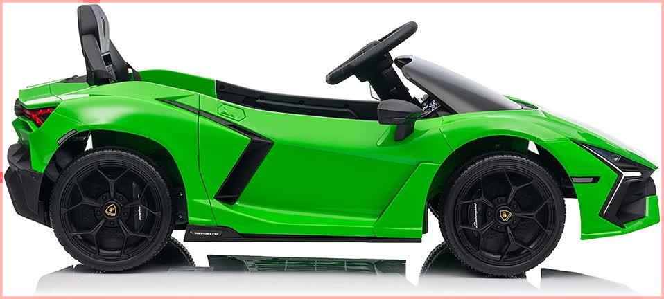 Lamborghini Revuelto Licensed Ride on 12V Remote Control Power Battery Car With Scissor door – Green - Mekamart Australia