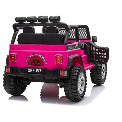 Jeep Off Road Inspired Ride On Car Kids Fairyland Adventure – Pink - Mekamart Australia