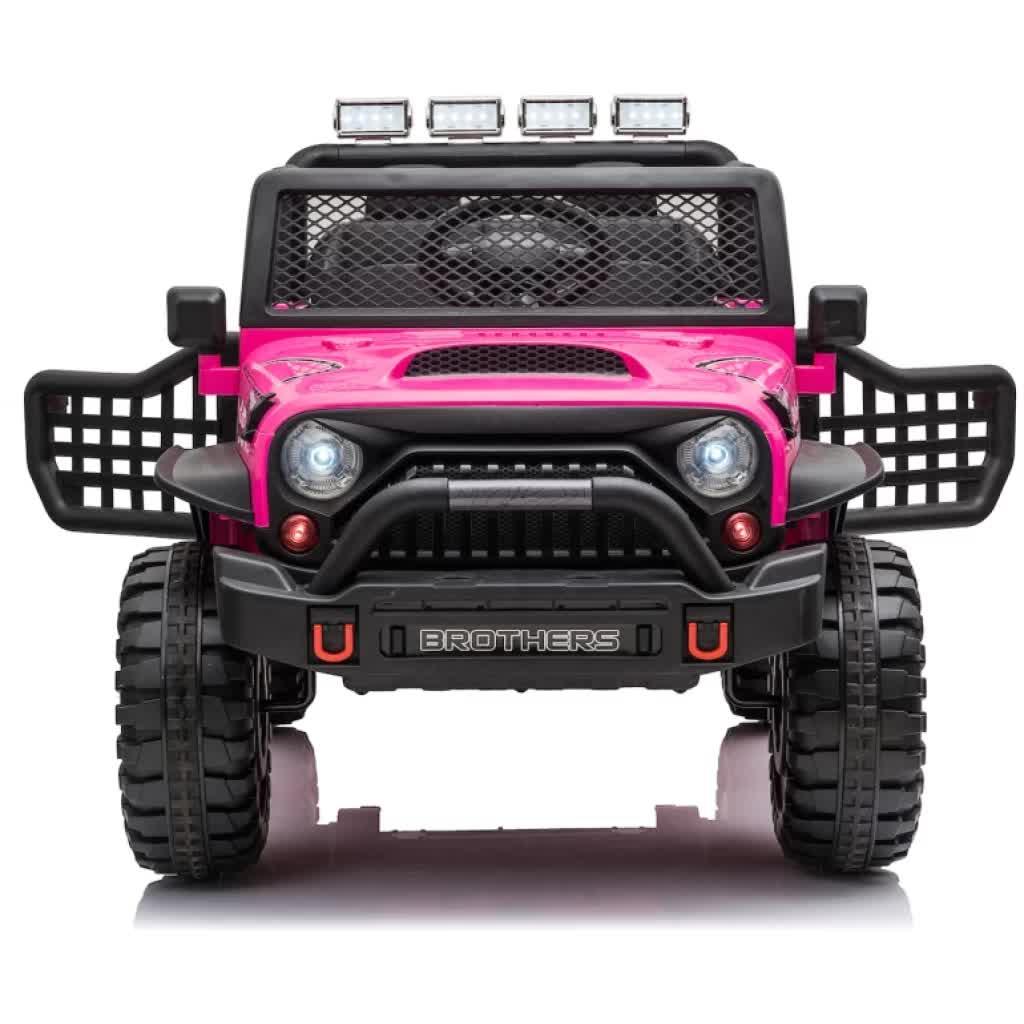 Jeep Off Road Inspired Ride On Car Kids Fairyland Adventure – Pink - Mekamart Australia