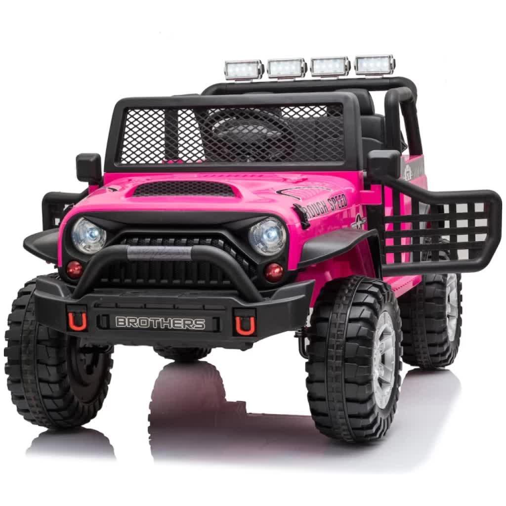 Jeep Off Road Inspired Ride On Car Kids Fairyland Adventure – Pink - Mekamart Australia