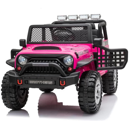 Jeep Off Road Inspired Ride On Car Kids Fairyland Adventure – Pink - Mekamart Australia
