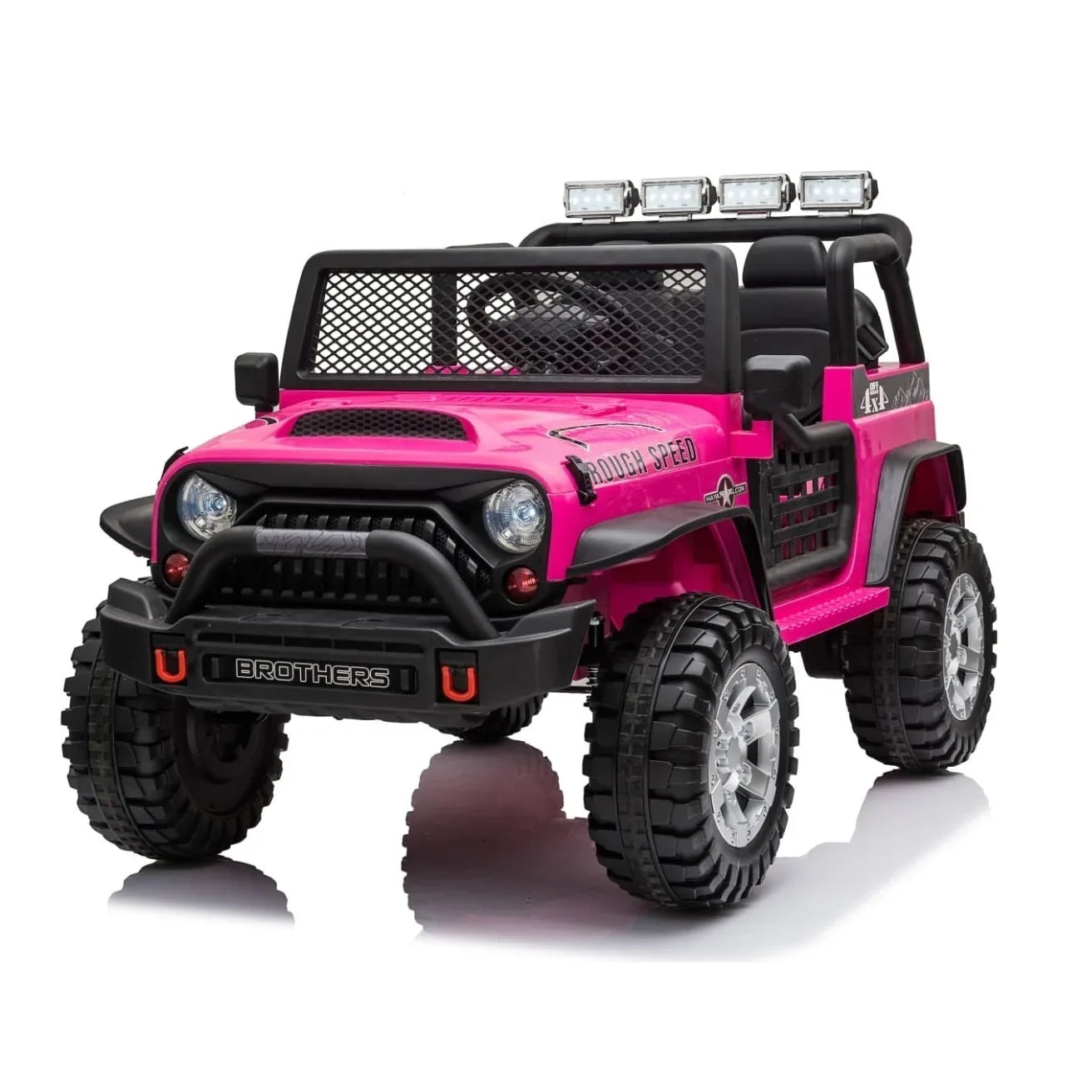 Jeep Off Road Inspired Ride On Car Kids Fairyland Adventure – Pink - Mekamart Australia