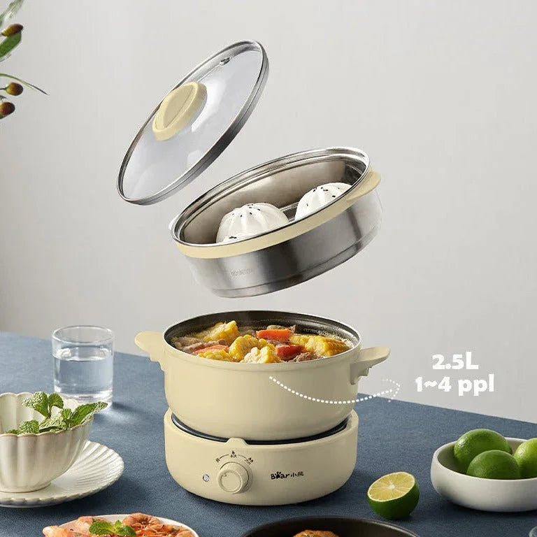 BEAR Multifunction Cooking Pot Hot Pot DHG-B25Z1 - Mekamart Australia
