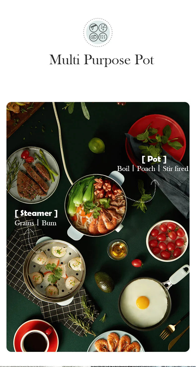 BEAR Multifunction Cooking Pot Hot Pot DHG-B25Z1 - Mekamart Australia