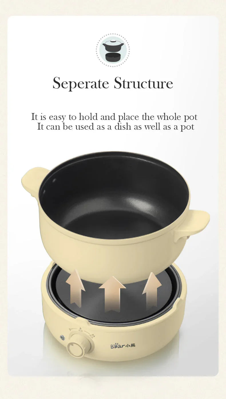 BEAR Multifunction Cooking Pot Hot Pot DHG-B25Z1 - Mekamart Australia