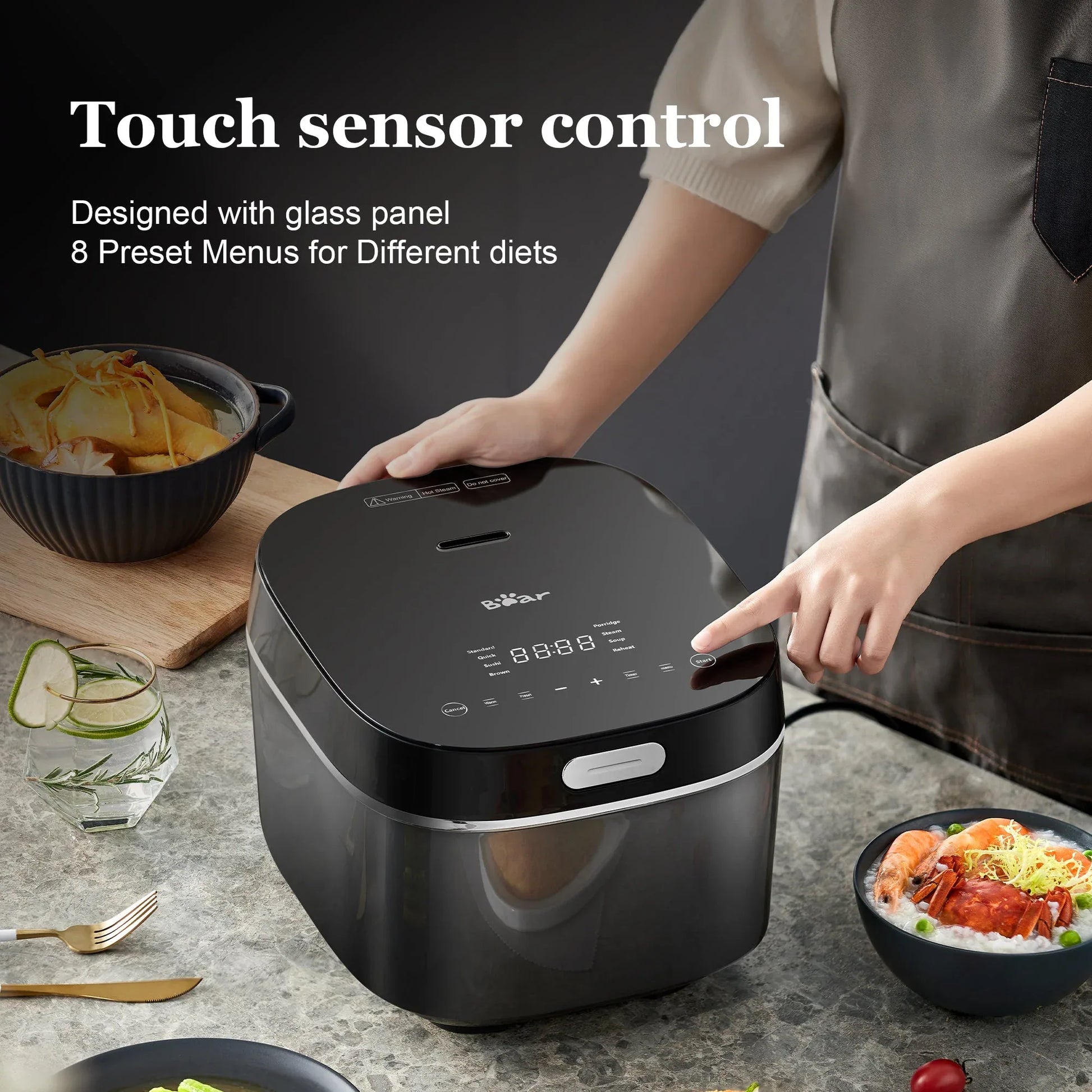 BEAR 4 Litre Intelligent Power Heating Rice Cooker DFB-Q40R5 - Mekamart Australia