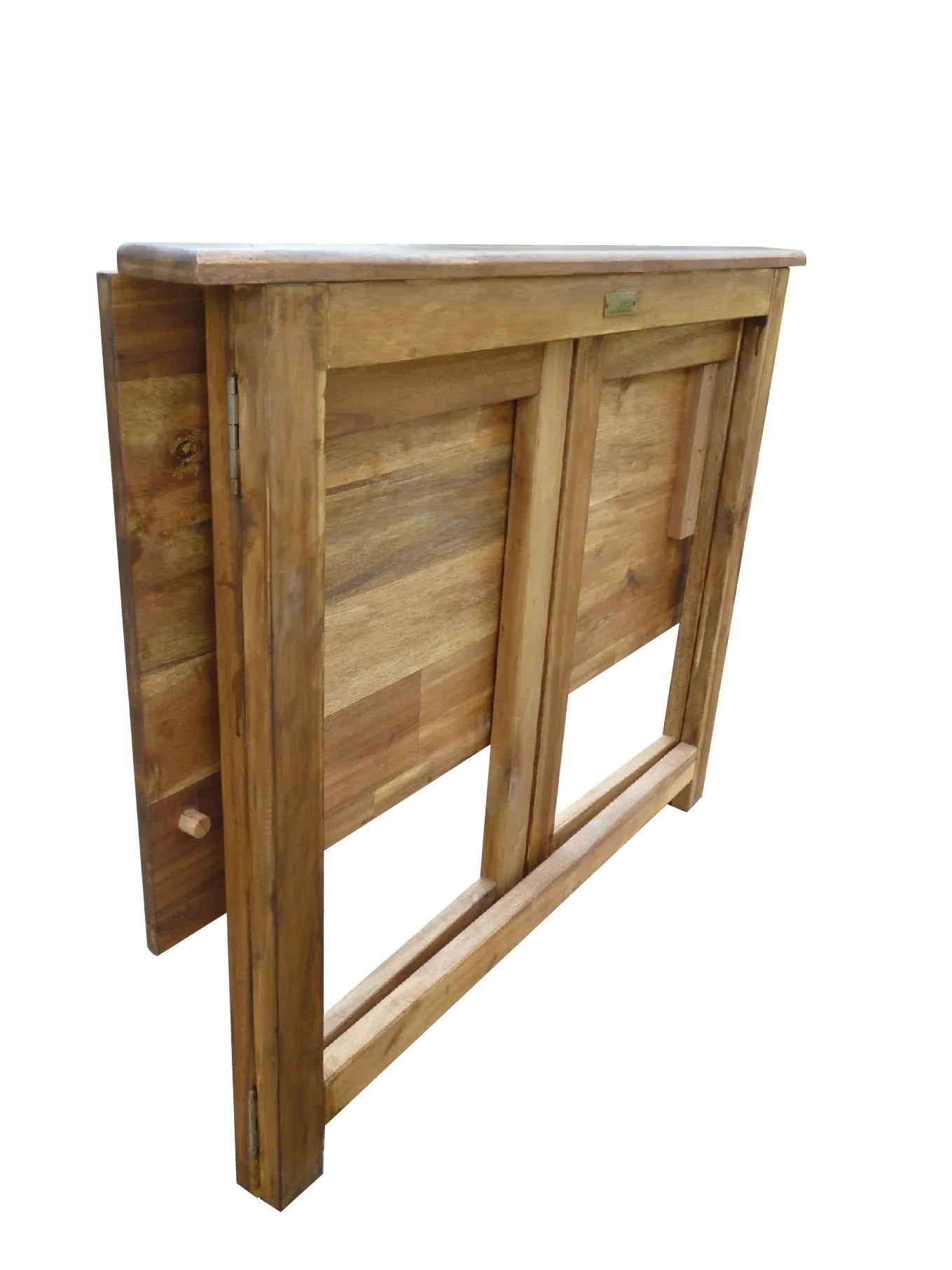 Hardwood Foldable Teen Desk Set (Acacia) - Mekamart Australia