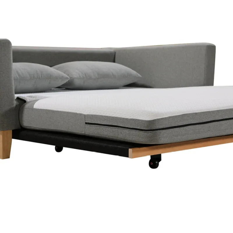 SHASA 2 Seater Pull-out Sofa bed Grey celadon - Mekamart Australia
