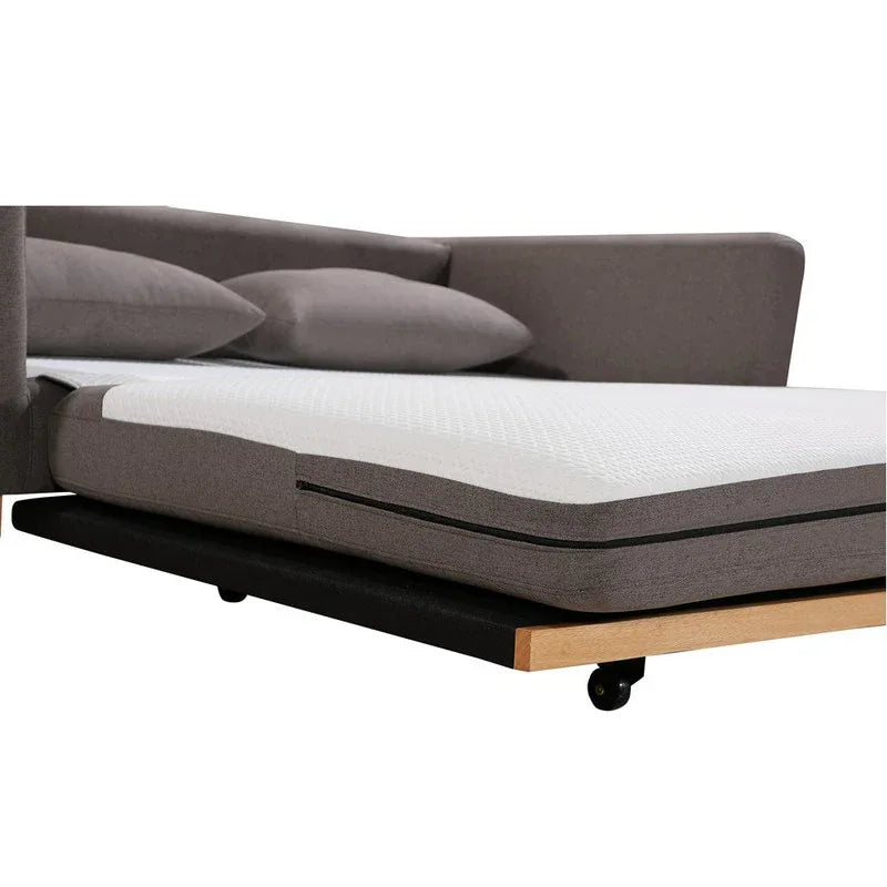 SHASA 2 Seater Pull-out Sofa bed Grey taupe - Mekamart Australia