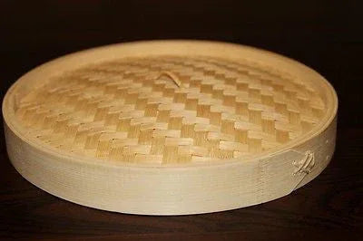 6 Inch Bamboo Steamer Set-2 Steamer Baskets With 1 Lid - Mekamart Australia
