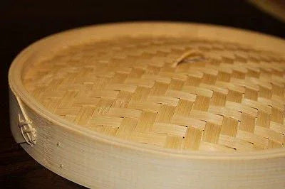 6 Inch Bamboo Steamer Set-2 Steamer Baskets With 1 Lid - Mekamart Australia