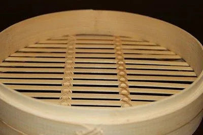 6 Inch Bamboo Steamer Set-2 Steamer Baskets With 1 Lid - Mekamart Australia