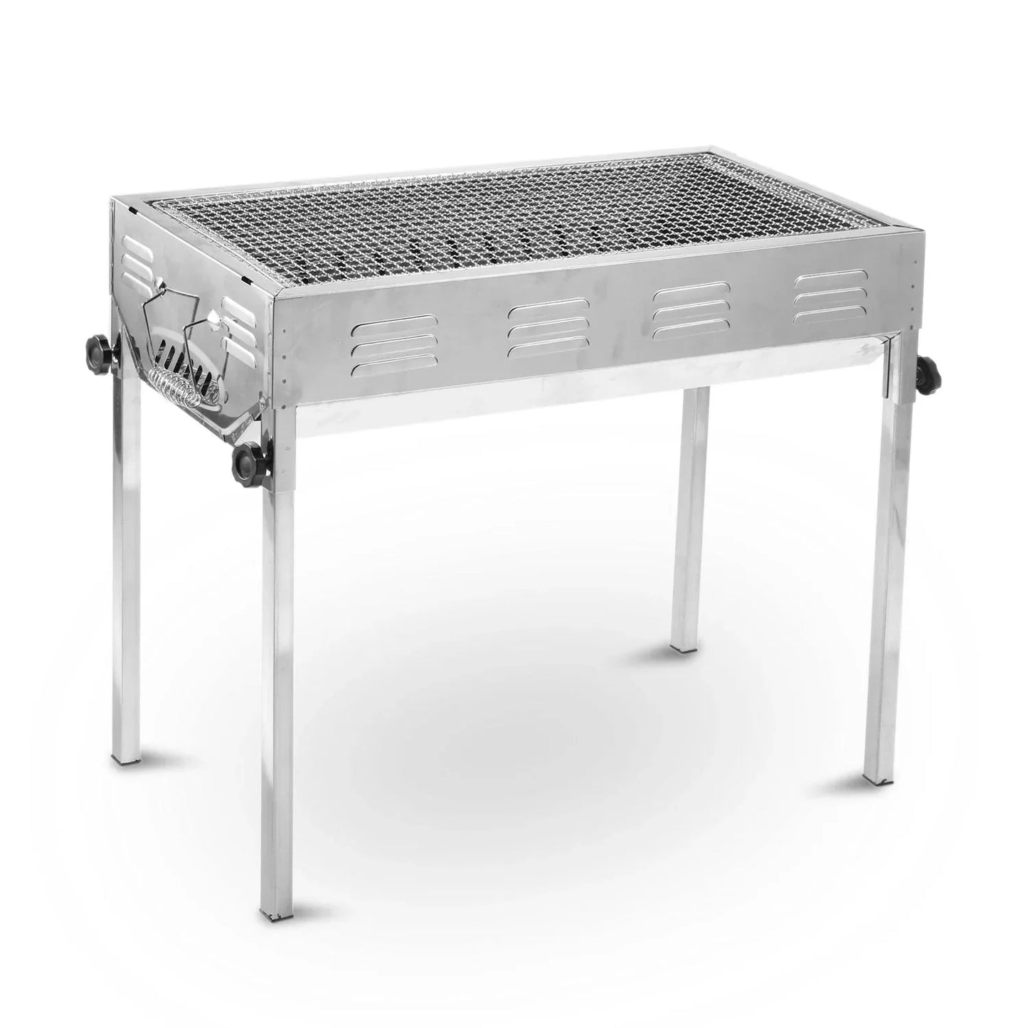 Stainless Steel Portable Outdoor BBQ Barbecue Grill Set Charcoal Kebab Picnic Camping Sets Large - Mekamart Australia