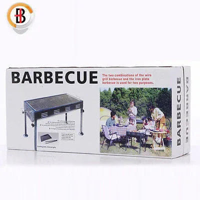 Portable Outdoor Mangal BBQ Grill Charcoal Shish Kebab Shashly Picnic Camping - Mekamart Australia