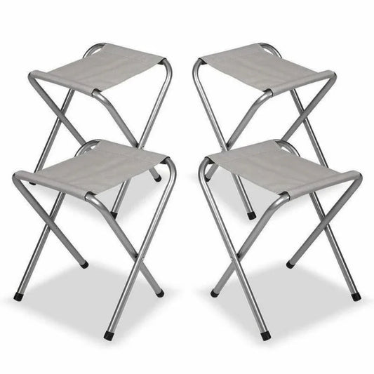 Portable Folding Picnic Camping Set BBQ Party Aluminium Table 4 Foldable Chairs - Mekamart Australia