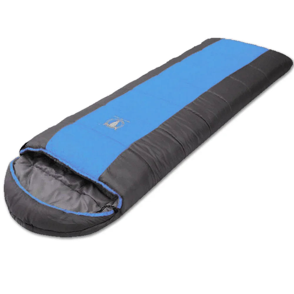 Outdoor Camping Envelope Sleeping Bag Thermal Tent Hiking Winter Single -15C - blue - Mekamart Australia